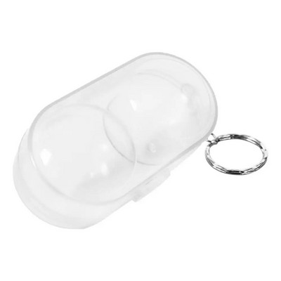 NAUJA Stalo teniso kamuoliukų dėžė kietas plastikinis dėklas stalo teniso kamuoliukų laikymo dėžutė su raktų pakabuku stalo teniso priedai Dovana