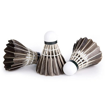 3/6/12Pcs Household Badminton Training Ball Stable Stable Durable Badminton Shuttlecock Black Goose Feather Professional