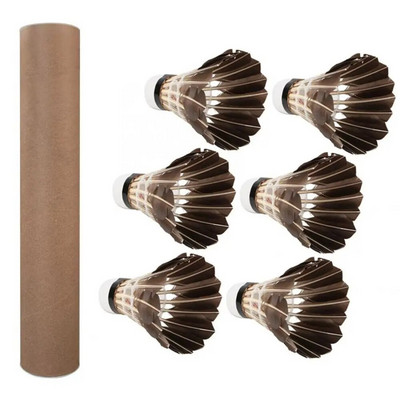 3/6/12Gb mājsaimniecības badmintona bumbas treniņu stallis, izturīgs badmintona shuttlecock melnās zoss spalvu profesionālis