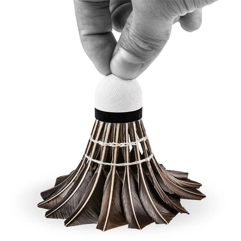 3/6/12Gb mājsaimniecības badmintona bumbas treniņu stallis, izturīgs badmintona shuttlecock melnās zoss spalvu profesionālis