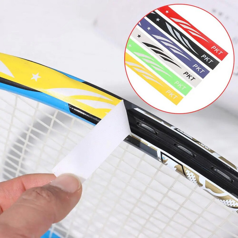 Badmintono raketės galvos krašto apsauginė juosta, lipni nuo dažymosi, atspari dilimui, sportinio badmintono priedai