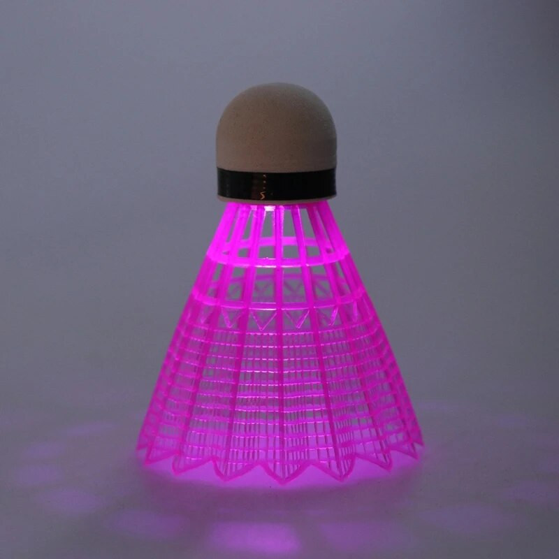 3 vnt LED badmintono kamuoliukai šviečiantys plastikiniai badmintono kamuoliukai spalvingi šviečiantys kamuoliukai