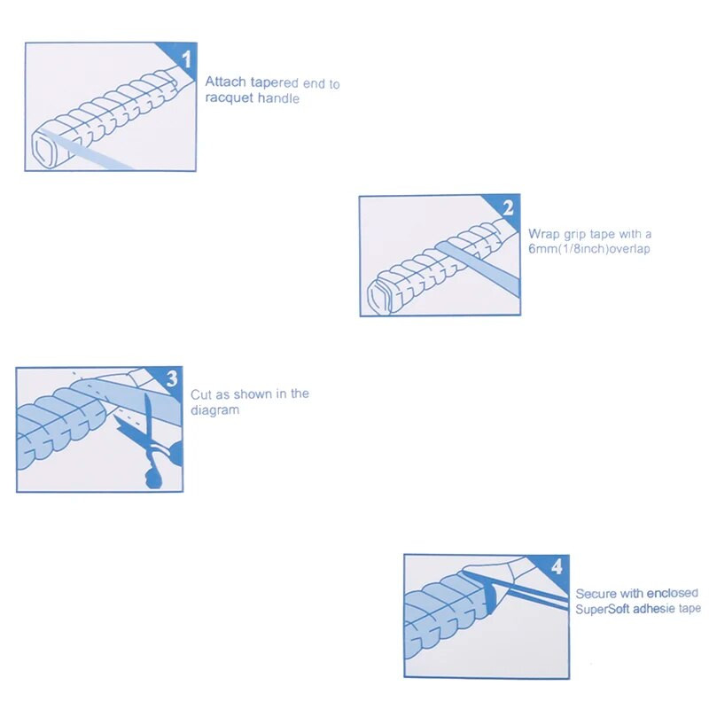 Pretslīdes rakešu tenisa badmintona makšķeres sviedru absorbcijas roktura satvērēja lente