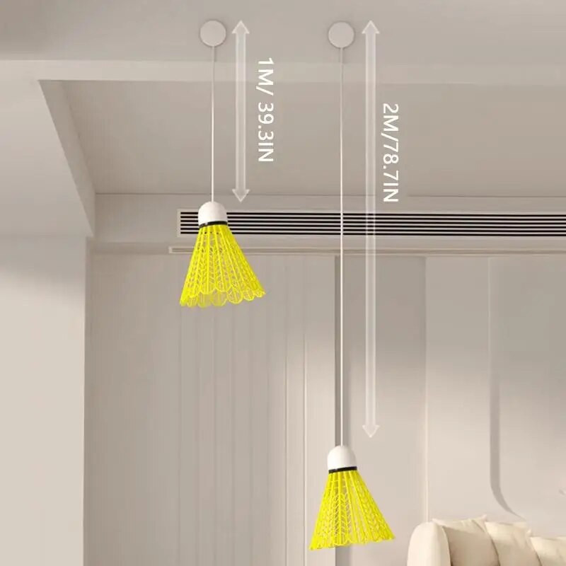 Shuttlecocks badmintonam āra kvēlojošās pašlīmējošās badmintona bumbas Vieglie treniņu piederumi, pārnēsājami augsti elastīgi