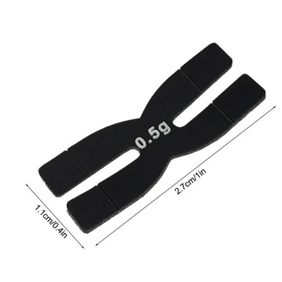 Greutate rachetă de badminton 0,5 g Benzi de echilibru pentru capul rachetei Benzi de rachetă de tenis în formă de H pentru accesorii sportive de badminton