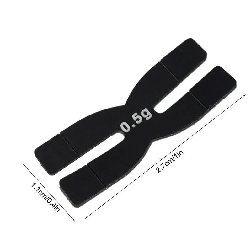 Badmintona raketes svars 0,5 g Rakešu galvas līdzsvara sloksnes H-veida tenisa rakešu lentes badmintona sporta piederumiem