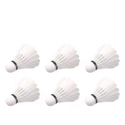 Mingea de antrenament rezistentă la vânt pentru competiție cu pene de gâscă albă și neagră de badminton este rezistentă la lovire și nu putrezește ușor