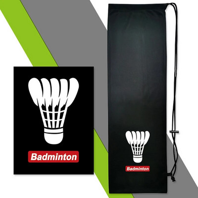 Geanta pentru husa pentru racheta de badminton Geanta moale pentru depozitare Buzunar cu cordon Protectie portabila pentru racheta de tenis