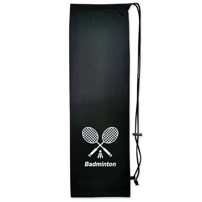 Geanta pentru husa pentru racheta de badminton Geanta moale pentru depozitare Buzunar cu cordon Protectie portabila pentru racheta de tenis