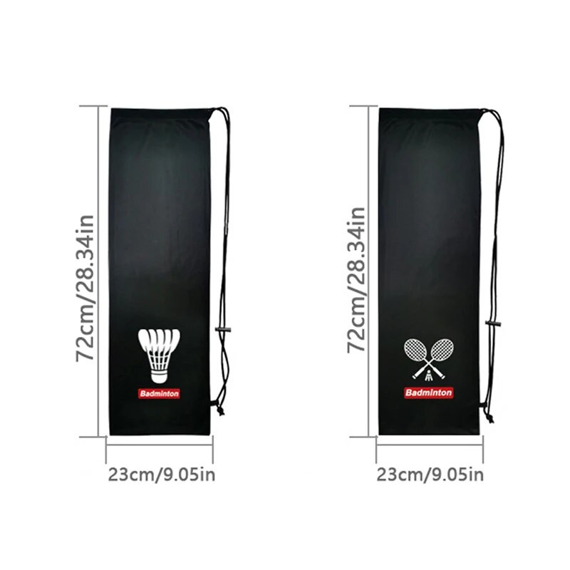 Τσάντα με κάλυμμα ρακέτας μπάντμιντον Θήκη μαλακής αποθήκευσης Θήκη τσάντας με κορδόνι τσέπης Φορητή προστασία ρακέτας τένις