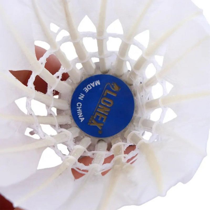 12GB Zoss Spalvas Shuttlecocks Badmintons Āra Sporta Shuttlecock Balts Treniņspēlei Lidojuma Stabilitāte Izturīgas bumbas