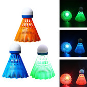 3x iluminat badminton spumă cap de bilă luminos colorat volan sport în aer liber divertisment antrenament de noapte minge de badminton
