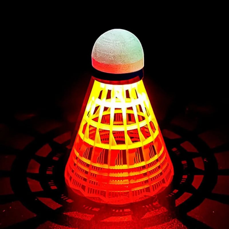 Led Shuttlecocks Plastic Sport Badminton Πολύχρωμα Led Badminton Shuttlecocks Σετ 6 με αφρό για εσωτερικούς/εξωτερικούς χώρους για παιδιά