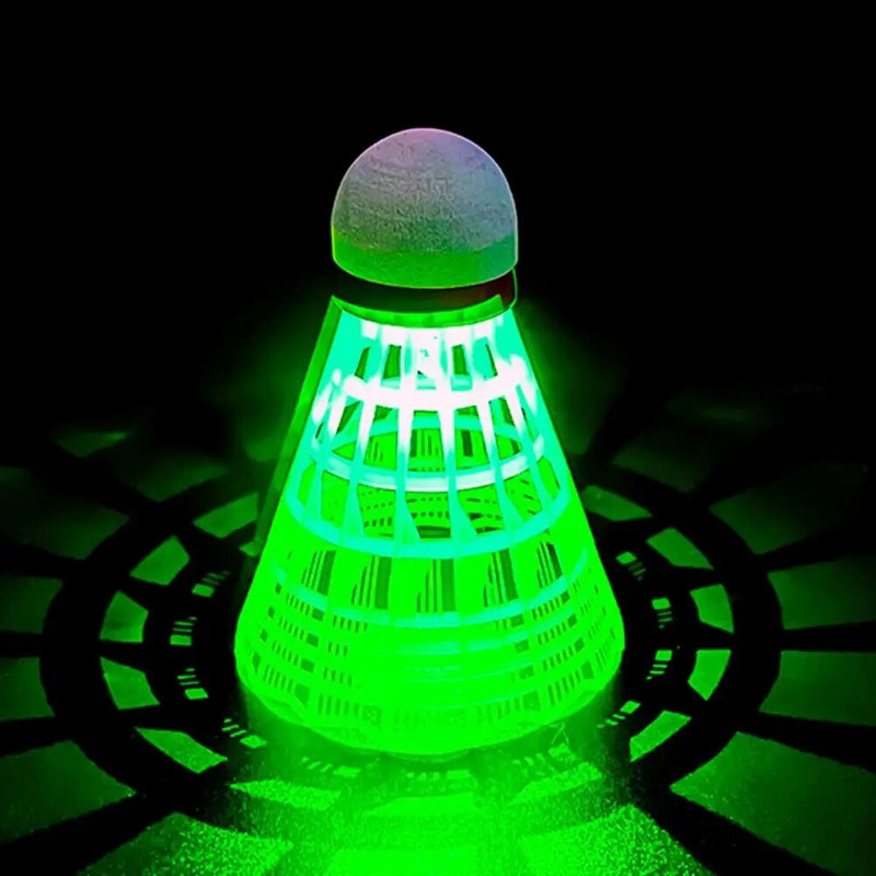 Led Shuttlecocks Plastic Sport Badminton Πολύχρωμα Led Badminton Shuttlecocks Σετ 6 με αφρό για εσωτερικούς/εξωτερικούς χώρους για παιδιά