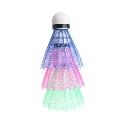 3бр. LED светещи пластмасови волани за бадминтон Цветни светещи топки Дропшиппинг на едро