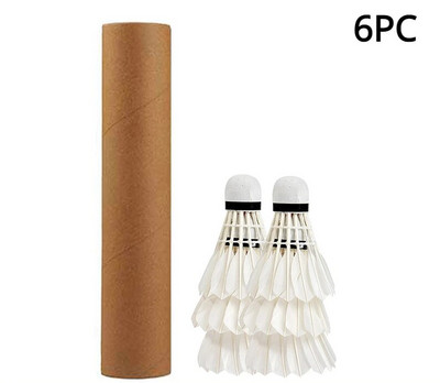 3/6 buc. Instrumente sportive cu minge de înaltă calitate. Cap de spumă durabil, textura moale, rachetă de badminton, pene de gâscă.