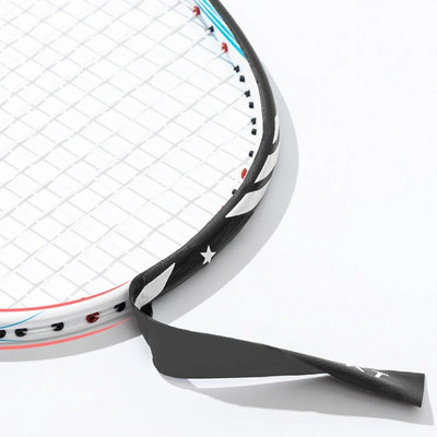 Apsauginiai badmintono raketės lipdukai su visu dangteliu nuo susidūrimo juostelių, apsauginių, dilimui atsparių šikšnosparnių rėmo lipdukai