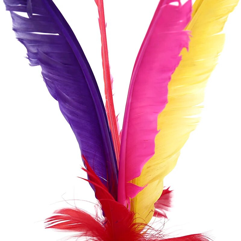 1 vnt. spalvingas Kinijos Jianzi futbolo pėdos smūgis rankratis išgalvotas žąsies plunksnos sportinis lauko žaislas „Shuttlecock“