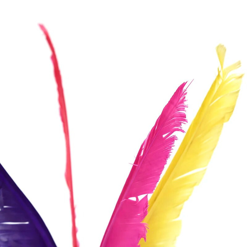 1 vnt. spalvingas Kinijos Jianzi futbolo pėdos smūgis rankratis išgalvotas žąsies plunksnos sportinis lauko žaislas „Shuttlecock“