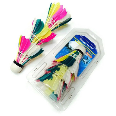 Accesorii sportive de înaltă calitate, 3 bucăți, cap de spumă, bilă stabilă pentru volan, pene, badminton, accesorii colorate pentru antrenament