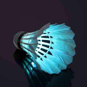 LED осветление Издръжлива топка за бадминтон Забавна светеща Спортна тренировка за начинаещи Многократна употреба Фитнес зала Преносима игра на закрито на открито Волан