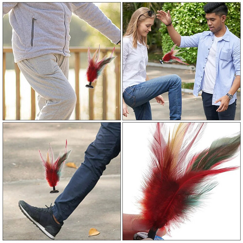 10 tk Hiina Jianzi Shuttlecocks Kick Shuttlecocks Jianzi Kick Shuttlecocks Mäng Hiina Kick Shuttlecocks Game