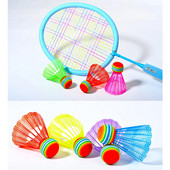Seturi de 20 buc. Volani de sport pentru copii Set păsări de badminton din plastic Jucării în aer liber Joc cu rachetă de interior Culoare aleatorie