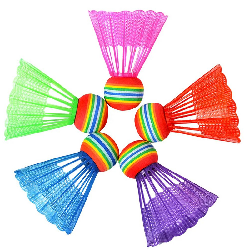 20 τεμ. κιτ Παιδικά αθλητικά στρόφιγγες πλαστικό μπάντμιντον πουλάκια σετ παιχνίδια εξωτερικού χώρου Παιχνίδι ρακέτα εσωτερικού χώρου Τυχαίο χρώμα