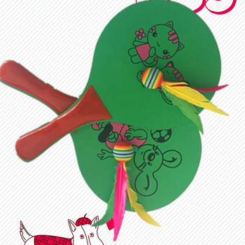 1/5 τεμ. Πολύχρωμο φτερό στρόφιγγα Κίνα Jianzi Foot Kick Hand wheel Fancy Goose Feather Shuttlecock Ψυχαγωγία γυμναστικής