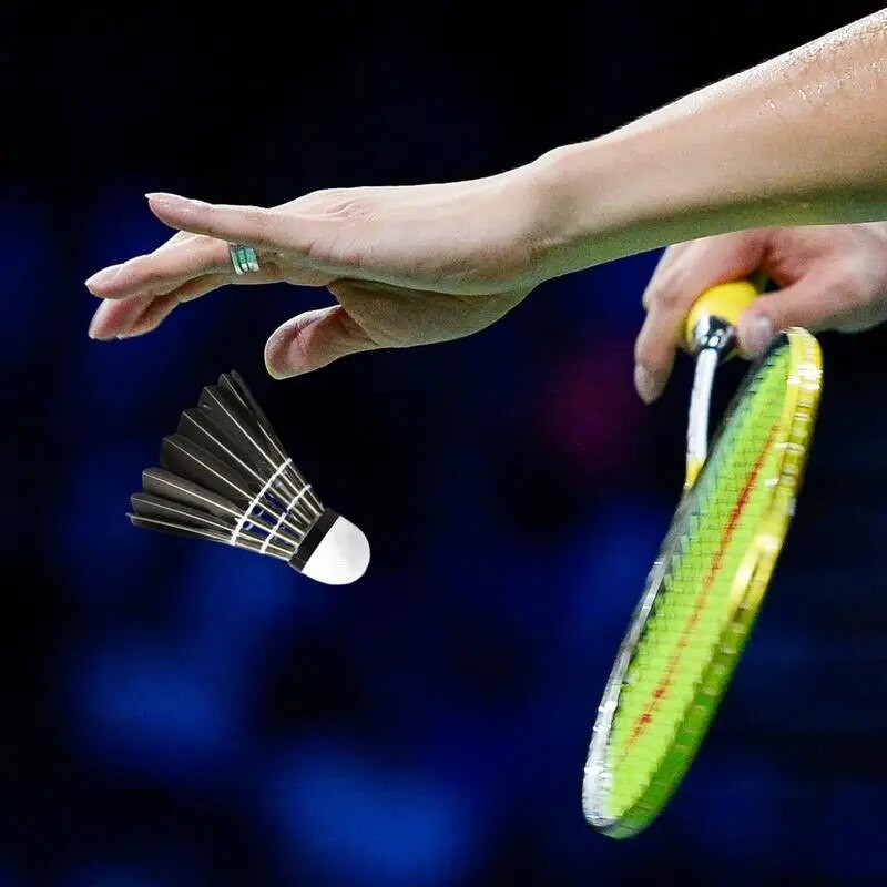 12GB Badmintona Shuttlecocks Black Gooses Spalvas Badmintona Bumbiņas Badmintona Sporta Treniņiem Izturīgs Stabila Ātruma Shuttlecock