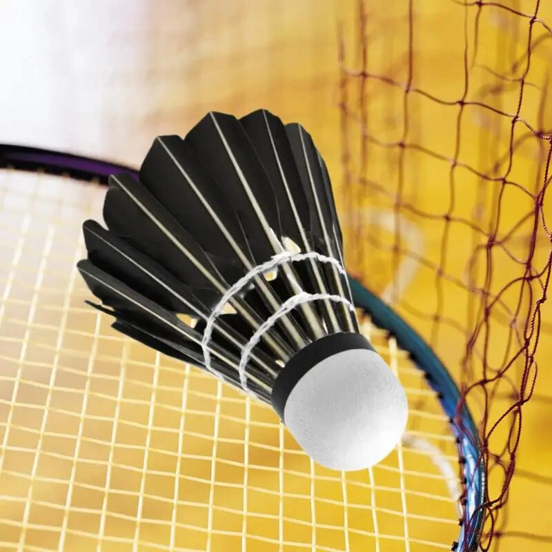 12GB Badmintona Shuttlecocks Black Gooses Spalvas Badmintona Bumbiņas Badmintona Sporta Treniņiem Izturīgs Stabila Ātruma Shuttlecock