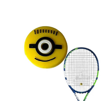 1 τμχ Μίνι χαριτωμένο αμορτισέρ ρακέτας τένις Αποσβεστήρας σιλικόνης καρτούν Εξωτερικά πυκνωμένα ανθεκτικά αθλητικά αξεσουάρ τένις