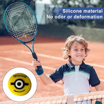 1 τμχ Μίνι χαριτωμένο αμορτισέρ ρακέτας τένις Αποσβεστήρας σιλικόνης καρτούν Εξωτερικά πυκνωμένα ανθεκτικά αθλητικά αξεσουάρ τένις