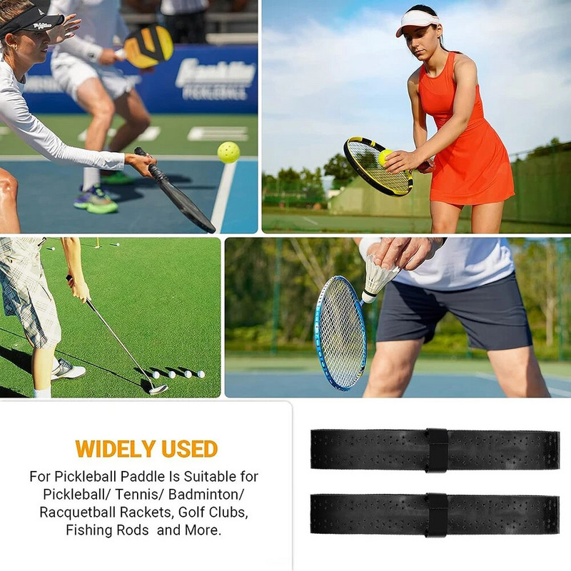 2 pack Pickleball lāpstiņas roktura lente ar paceltu izciļņu aizstājēju Pickleball Overgrip ietīšana sviedru absorbcijai un pretslīdēšanai