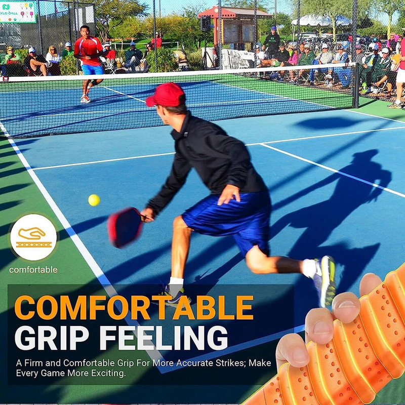 2 pack Pickleball lāpstiņas roktura lente ar paceltu izciļņu aizstājēju Pickleball Overgrip ietīšana sviedru absorbcijai un pretslīdēšanai