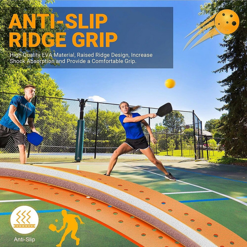 2 pack Pickleball lāpstiņas roktura lente ar paceltu izciļņu aizstājēju Pickleball Overgrip ietīšana sviedru absorbcijai un pretslīdēšanai