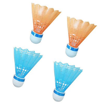 4 bucăți mingi de badminton strălucitoare, accesorii sportive, volane LED roșii