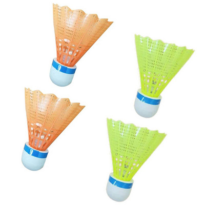 4 bucăți mingi de badminton strălucitoare, accesorii sportive, volane LED roșii