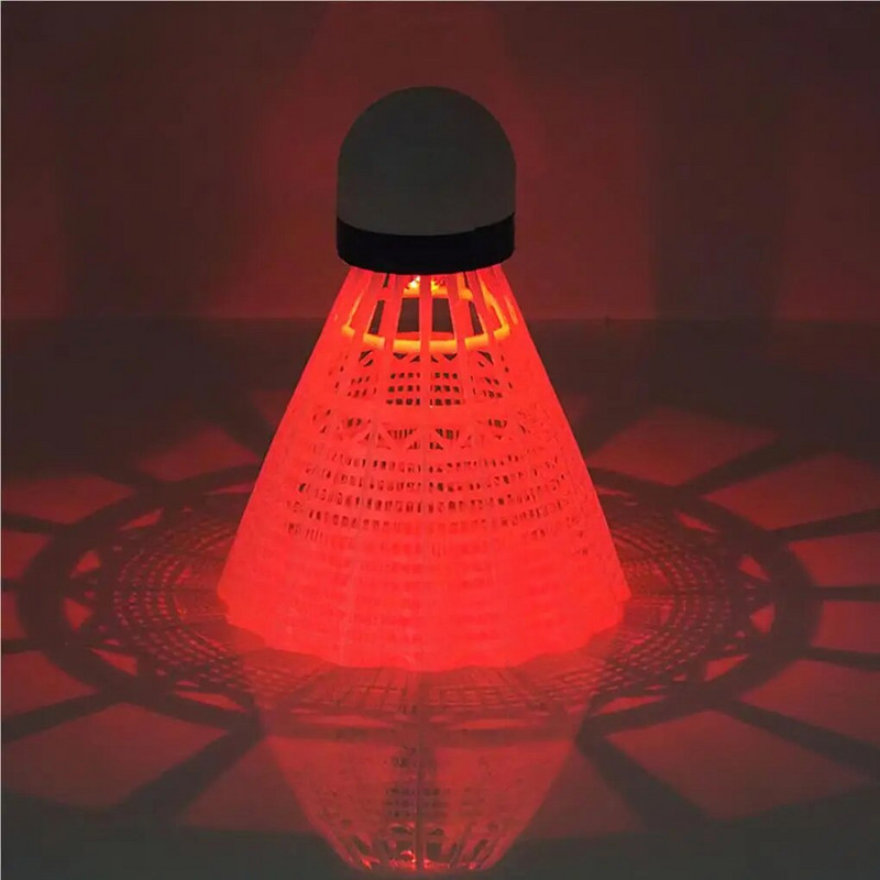 4 komada svjetlećih lopti za badminton Sportski dodaci LED loptice crvene