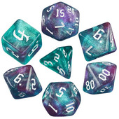 DND Cubes MTG Dice RPG Dice Amazing Colors Mixing Fantasy Starlight Effect Μοναδικά στυλ γραμματοσειράς ρετρό για παιχνίδια με χαρτιά