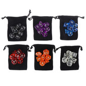 7 buc/set DnD Set de zaruri poliedrice pentru jocuri de masă RPG MTG D4 D6 D8 D10 D% D12 D20 6 culori pentru alegere
