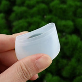 Θήκη ρακέτας σιλικόνης Διάφανη λευκή λαβή Καπάκι άκρου ρακέτας Power καπάκι κάλυμμα ρακέτας τένις Ενεργειακό μανίκι τένις