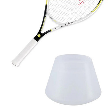 Θήκη ρακέτας σιλικόνης Διάφανη λευκή λαβή Καπάκι άκρου ρακέτας Power καπάκι κάλυμμα ρακέτας τένις Ενεργειακό μανίκι τένις