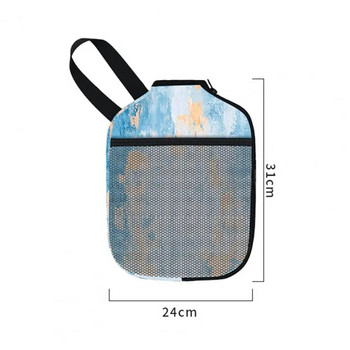 Κάλυμμα Pickleball με τσάντα αποθήκευσης κορδόνι με μπροστινή τσάντα από πλέγμα νεοπρένιο Υλικό για ρόπαλο πινγκ πονγκ Θήκη κουπιών