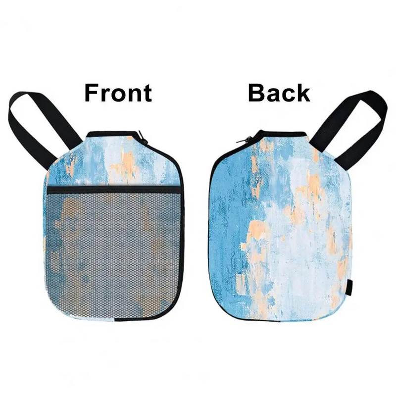 Κάλυμμα Pickleball με τσάντα αποθήκευσης κορδόνι με μπροστινή τσάντα από πλέγμα νεοπρένιο Υλικό για ρόπαλο πινγκ πονγκ Θήκη κουπιών