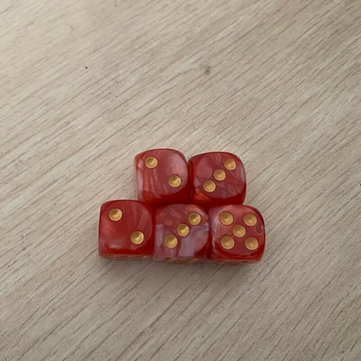 5 kom/set Dodatak za društvene igre puzzle s kockicama u dvije boje, smiješne kockice sa 6 strana, 16 mm