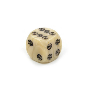 10/20 τεμ. 16mm Ακρυλικό ιβουάρ ζάρι με τσάντα D6 Ζάρια για επιτραπέζιο παιχνίδι Στρογγυλό παιχνίδι Διασκέδαση Κύβοι πάρτι Mahjong Αξεσουάρ Ζάρια