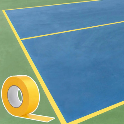 Лента за маркиране на игрище за мариновани топки Силна лепкавост, рязане свободно Лента за маркиране на спортно игрище Лента за маркиране на баскетболен тенис корт