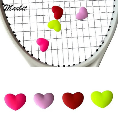 1Pcs Silicone Tennis Racket Vibration Dampeners Red And Pink Heart Tennis Racquet Shock Absorber,tennis Dampers