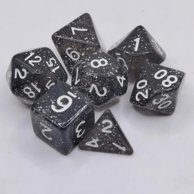 7gab./komplekts Daudzskaldnis, 7 dimensiju grebta raksta kauliņu komplekts D4 D6 D8 D10 D% D12 D20 kauliņu spēle ballīšu rekvizīti Galda Lomu spēles DND